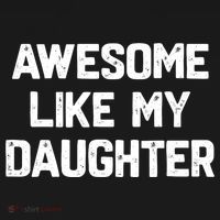 Awesome Like My Daughter Funny Fathers Day Gift Dad Women's Hoodie thumb 2
