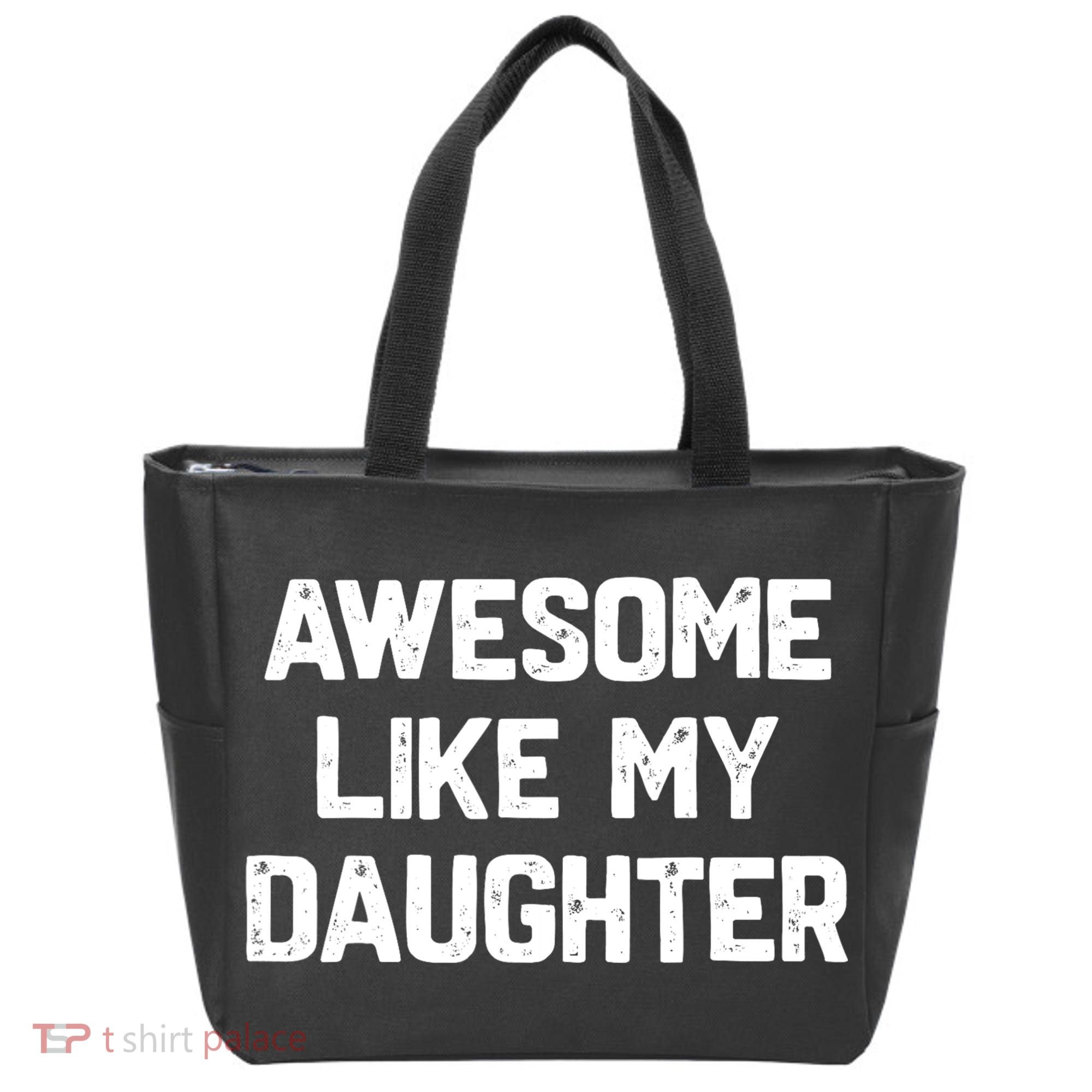 Awesome Like My Daughter Funny Fathers Day Gift Dad Tote Bag