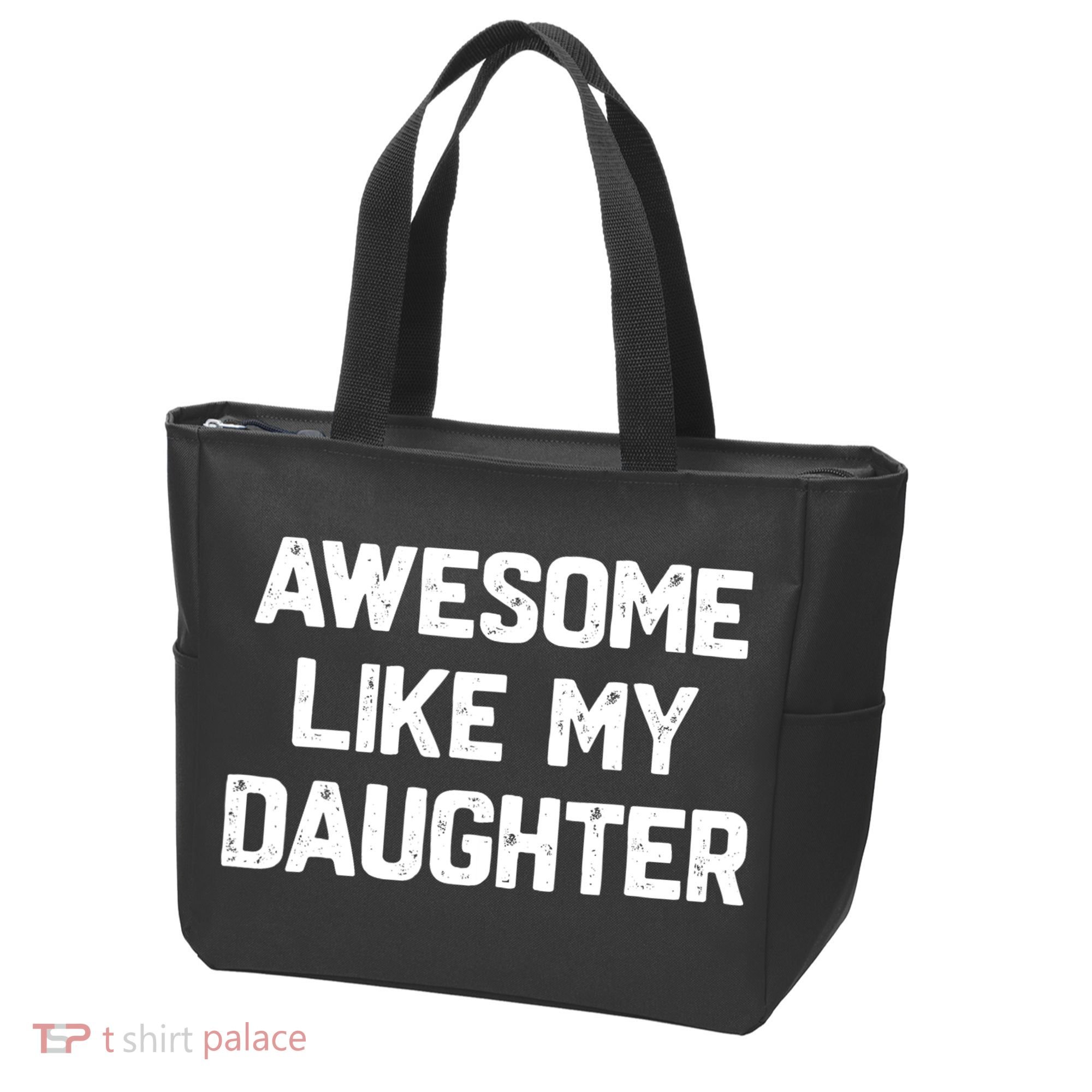 Awesome Like My Daughter Funny Fathers Day Gift Dad Tote Bag