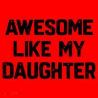 Awesome Like My Daughter Funny Fathers Day Gift Dad Santa Hat thumb 1