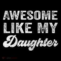 Awesome Like My Daughter Fathers Day Ornament thumb 1