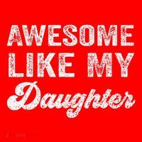Awesome Like My Daughter Fathers Day Santa Hat thumb 1