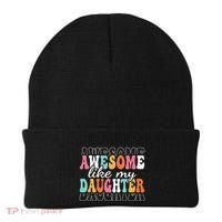 Awesome Like My Daughter Funny Mama Mother Mom Daughter Beanie thumb 0