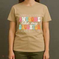 Awesome Like My Daughter Funny Mama Mother Mom Daughter T-Shirt thumb 4