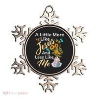 A Little More Like Jesus A Little Less Like Me Ornament thumb 0
