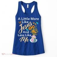 A Little More Like Jesus A Little Less Like Me Women's Tank Top thumb 0