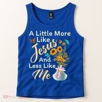 A Little More Like Jesus A Little Less Like Me Tank Top thumb 2