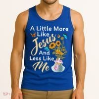 A Little More Like Jesus A Little Less Like Me Tank Top thumb 3