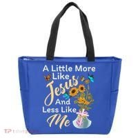 A Little More Like Jesus A Little Less Like Me Tote Bag thumb 0