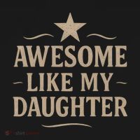 Awesome Like My Daughter - Father's Day Gift Sweatshirt thumb 3