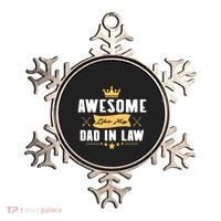 Awesome Like My Dad In Law Father Stepdaughter Matching Meaningful Gift Ornament thumb 0