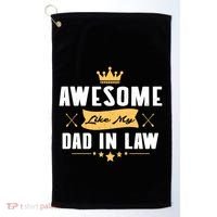 Awesome Like My Dad In Law Father Stepdaughter Matching Meaningful Gift Golf Towel thumb 0