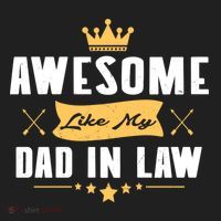 Awesome Like My Dad In Law Father Stepdaughter Matching Meaningful Gift Golf Towel thumb 3