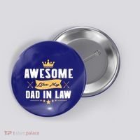 Awesome Like My Dad In Law Father Stepdaughter Matching Meaningful Gift Button thumb 0