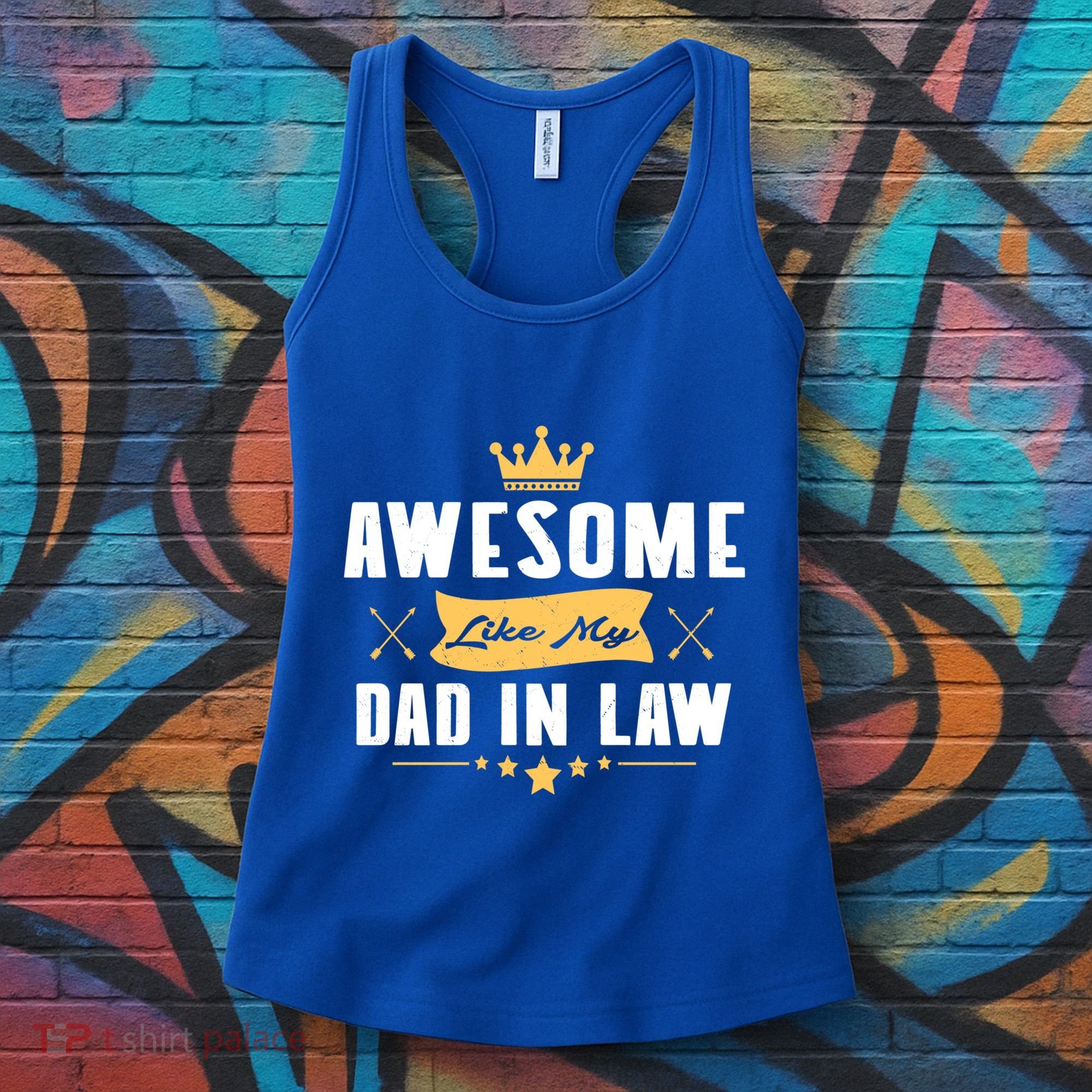 Awesome Like My Dad In Law Father Stepdaughter Matching Meaningful Gift Women's Tank Top