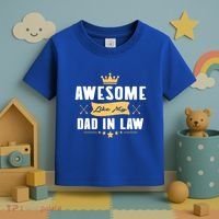Awesome Like My Dad In Law Father Stepdaughter Matching Meaningful Gift Toddler T-Shirt thumb 3