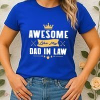 Awesome Like My Dad In Law Father Stepdaughter Matching Meaningful Gift Women's T-Shirt thumb 2