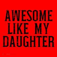 Awesome Like My Daughter Funny Cool Awesome Love Mom Dad Santa Hat thumb 1