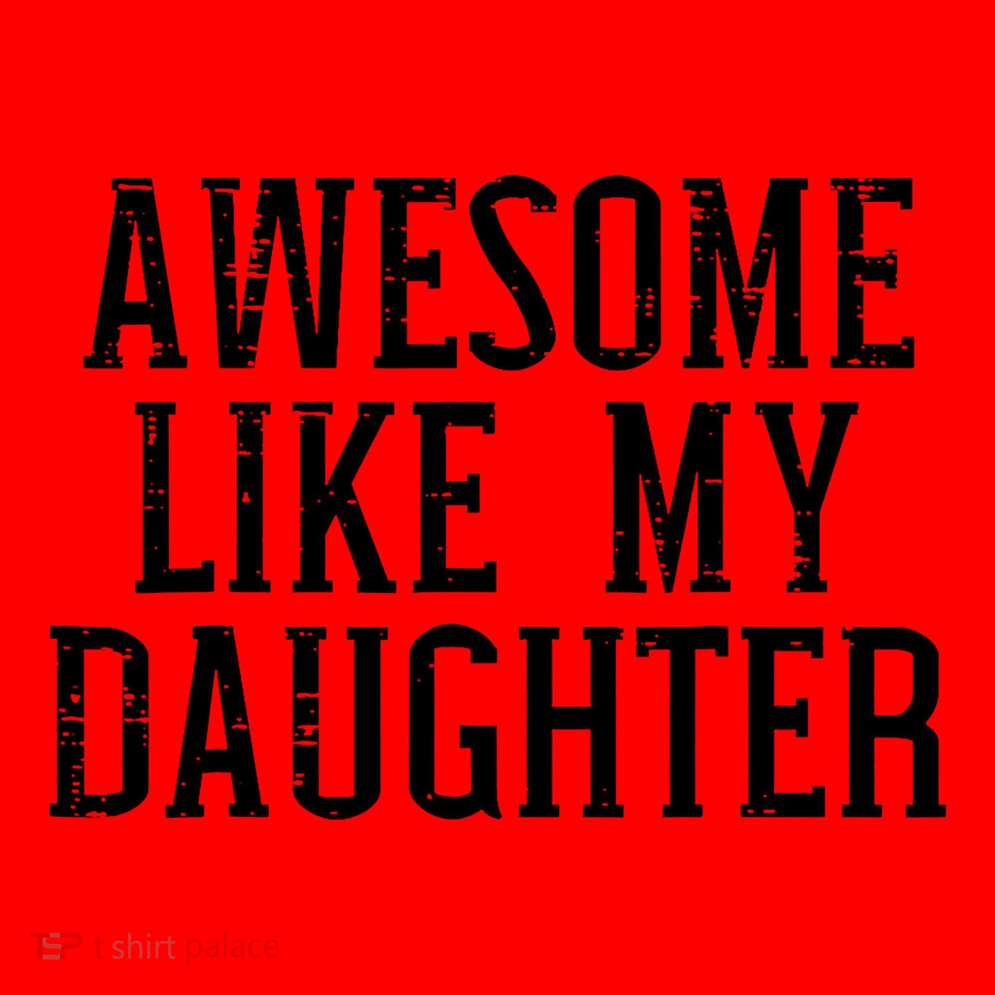 Awesome Like My Daughter Funny Cool Awesome Love Mom Dad Santa Hat