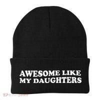 Awesome Like My Daughters Funny Mother Father Beanie thumb 0