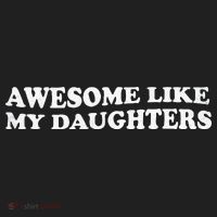 Awesome Like My Daughters Funny Mother Father Golf Towel thumb 3