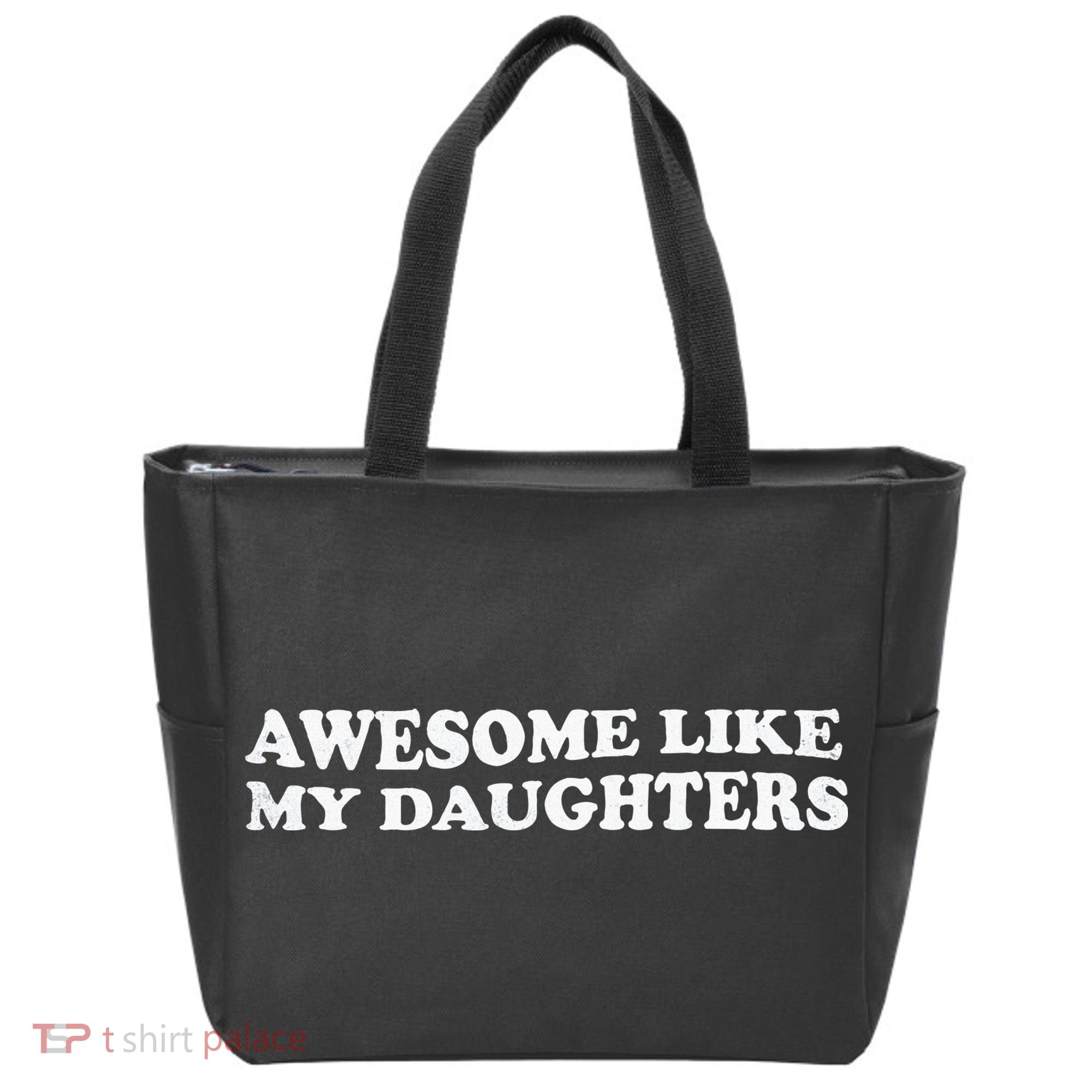 Awesome Like My Daughters Funny Mother Father Tote Bag