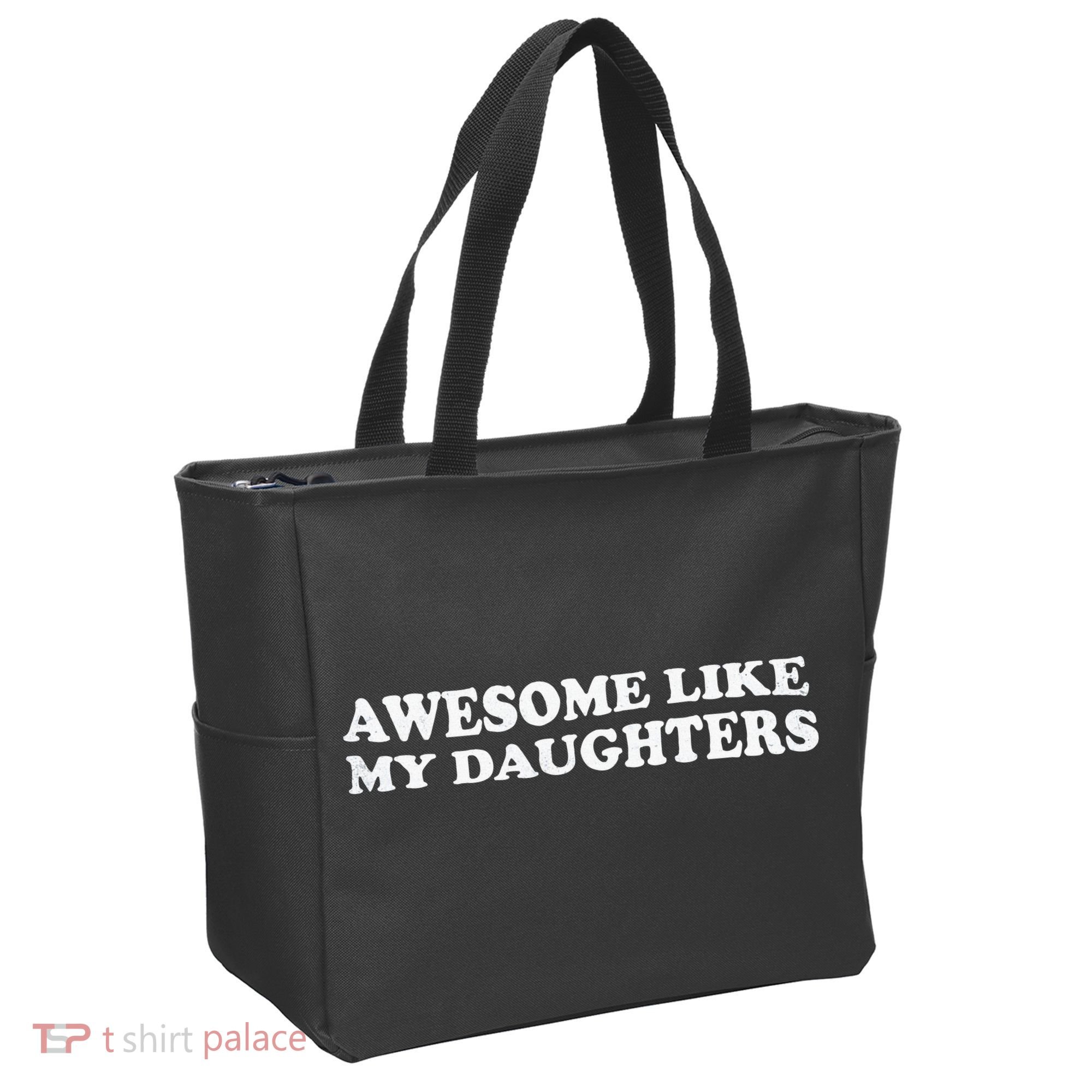 Awesome Like My Daughters Funny Mother Father Tote Bag