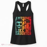 Awesome Like My Daughter Funny Dad And Daughter FatherS Day Women's Tank Top thumb 0