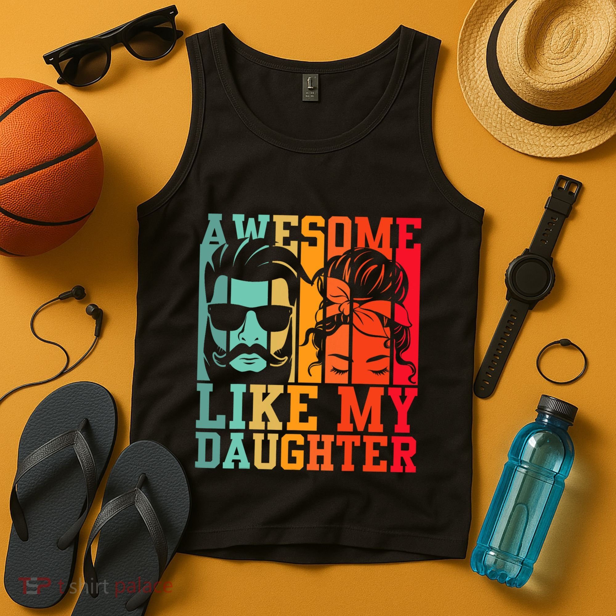 Awesome Like My Daughter Funny Dad And Daughter FatherS Day Tank Top