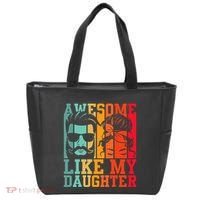 Awesome Like My Daughter Funny Dad And Daughter FatherS Day Tote Bag thumb 0