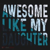 Awesome Like My Daughter Girl Funny Papa Fathers Day Dad Women's Hoodie thumb 2