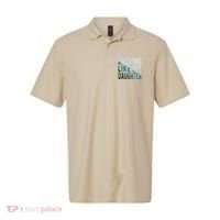 Awesome Like My Daughter Girl Funny Papa Fathers Day Dad Polo thumb 0