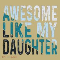 Awesome Like My Daughter Girl Funny Papa Fathers Day Dad Mousepad thumb 1