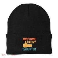 Awesome Like My Daughter - Father's Day Gift Beanie thumb 0