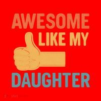 Awesome Like My Daughter - Father's Day Gift Santa Hat thumb 1