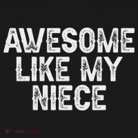 Awesome Like My Niece Funny For Aunt Uncle USA-Made Doggie Bandana thumb 2