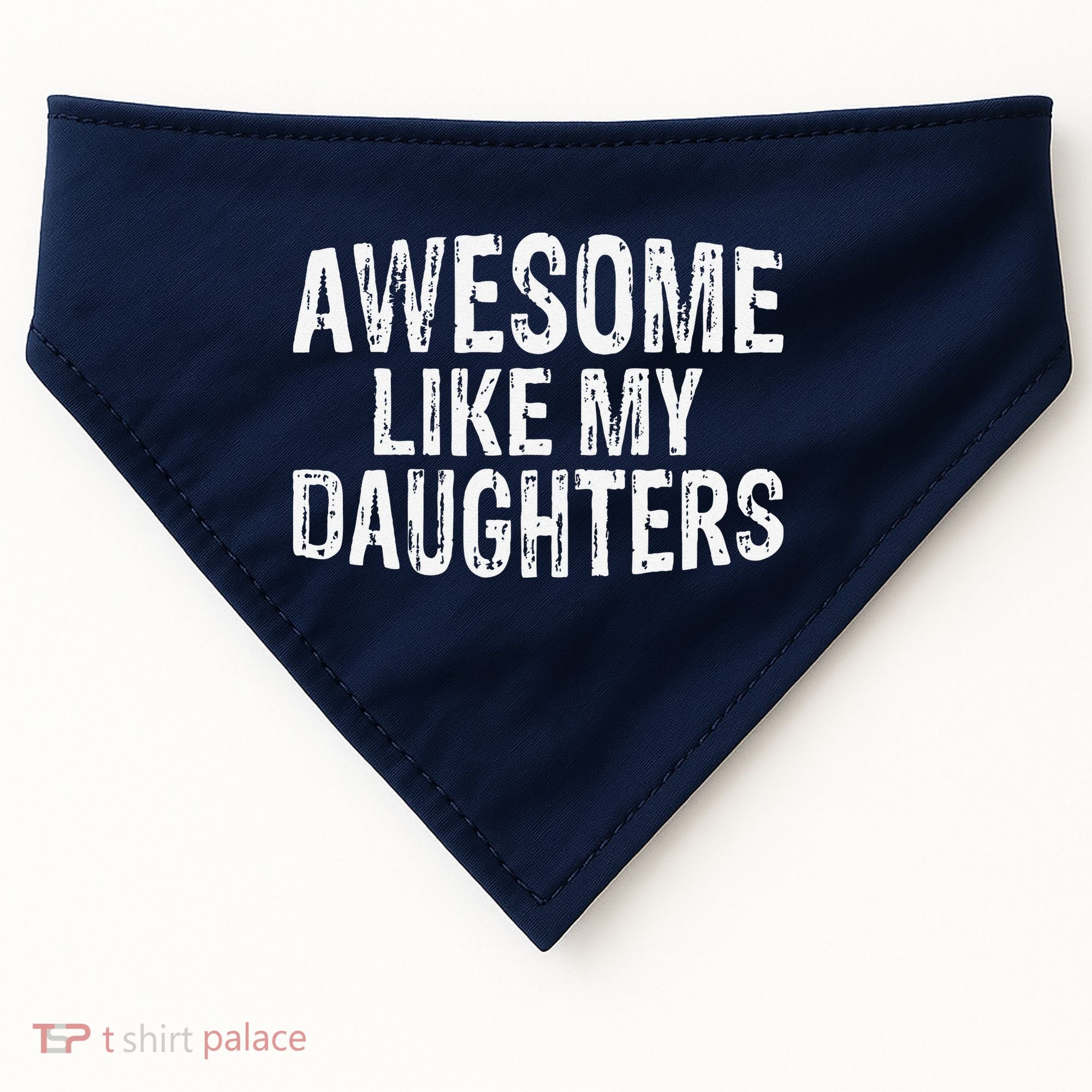 Awesome Like My Daughters Fathers Day Birthday Christmas USA-Made Doggie Bandana
