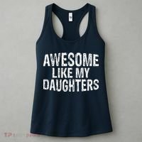 Awesome Like My Daughters Fathers Day Birthday Christmas Women's Tank Top thumb 3