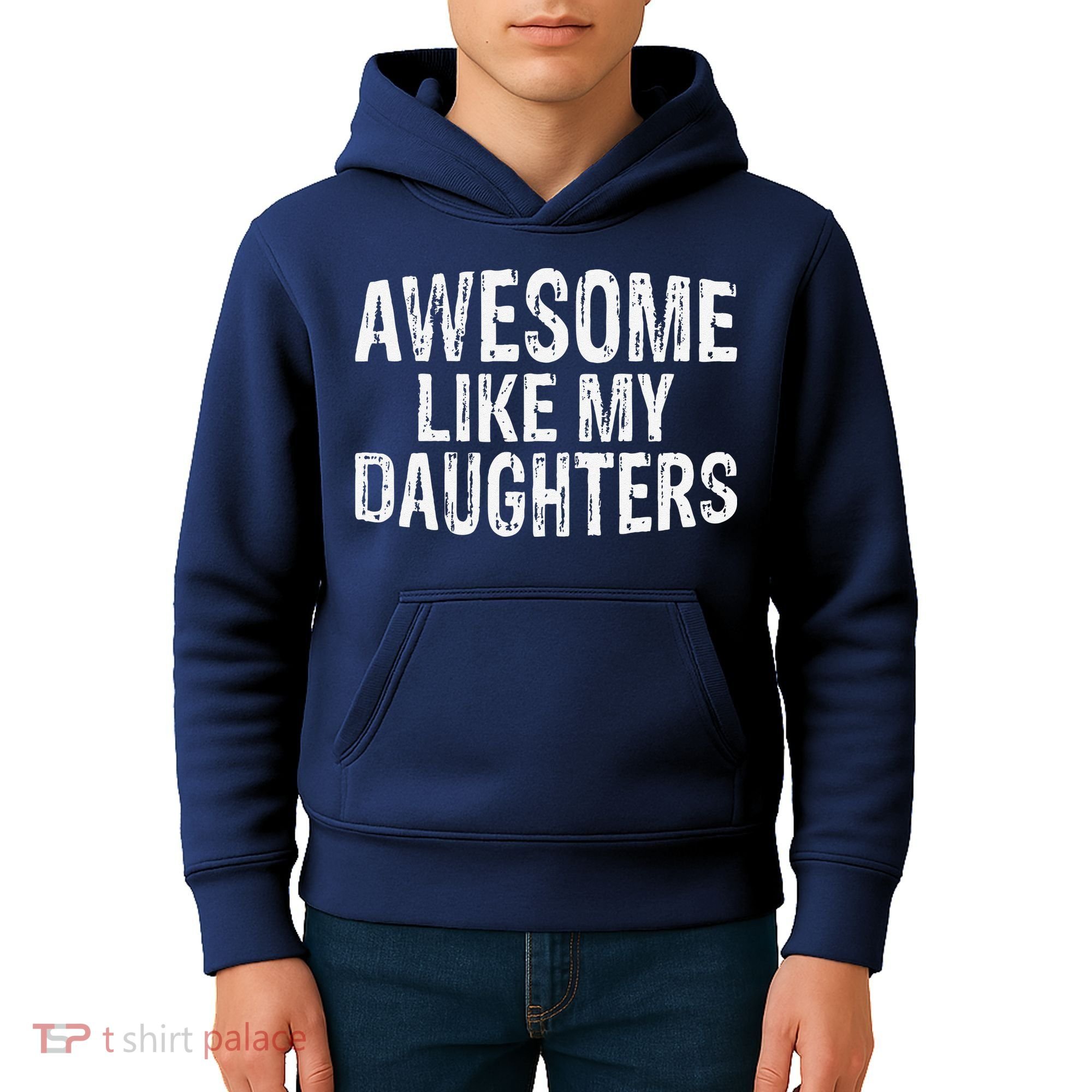Awesome Like My Daughters Fathers Day Birthday Christmas Kids Hoodie