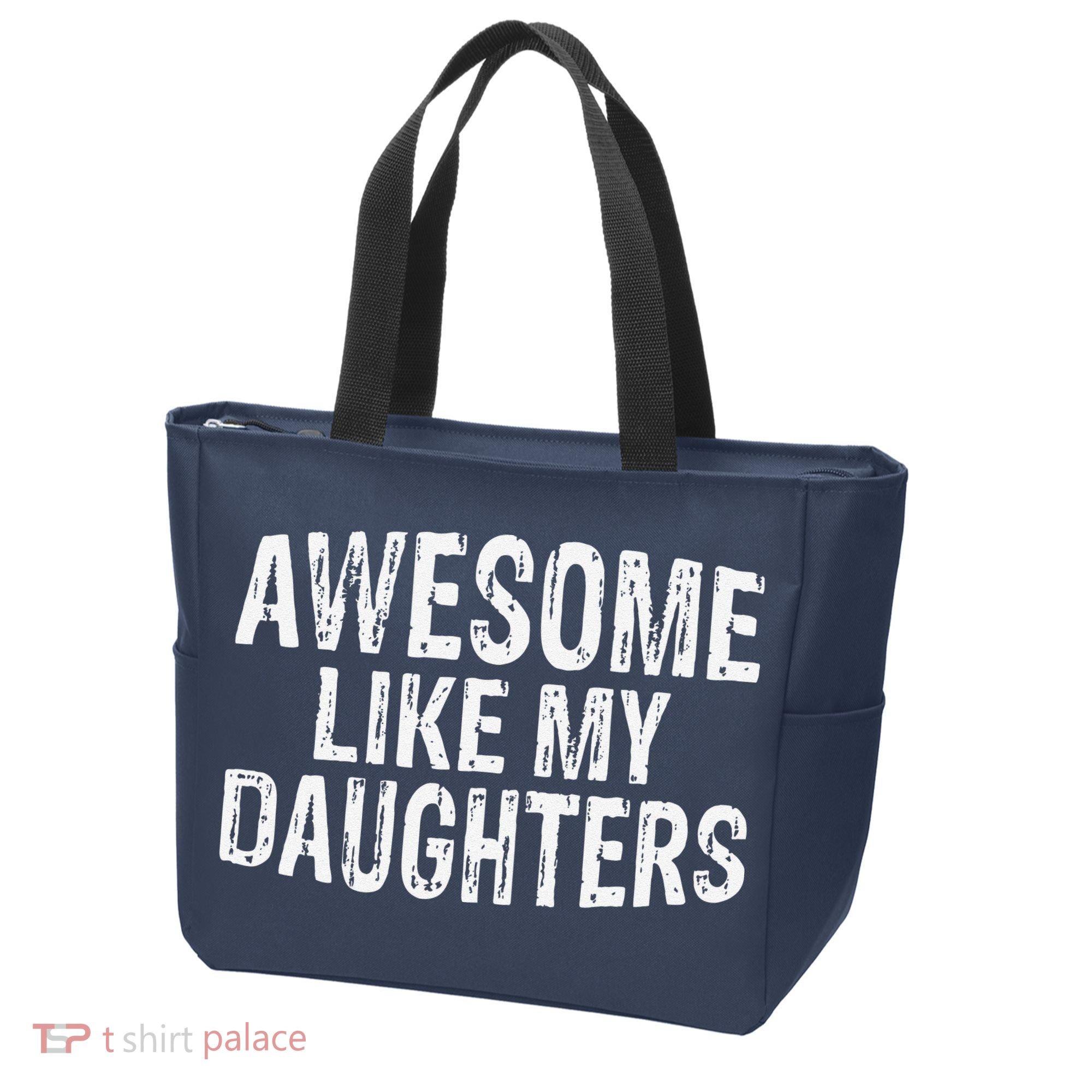Awesome Like My Daughters Fathers Day Birthday Christmas Tote Bag