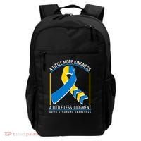 A Little More Kindness A Little Less Judgment Down Syndrome Awareness Backpack thumb 0