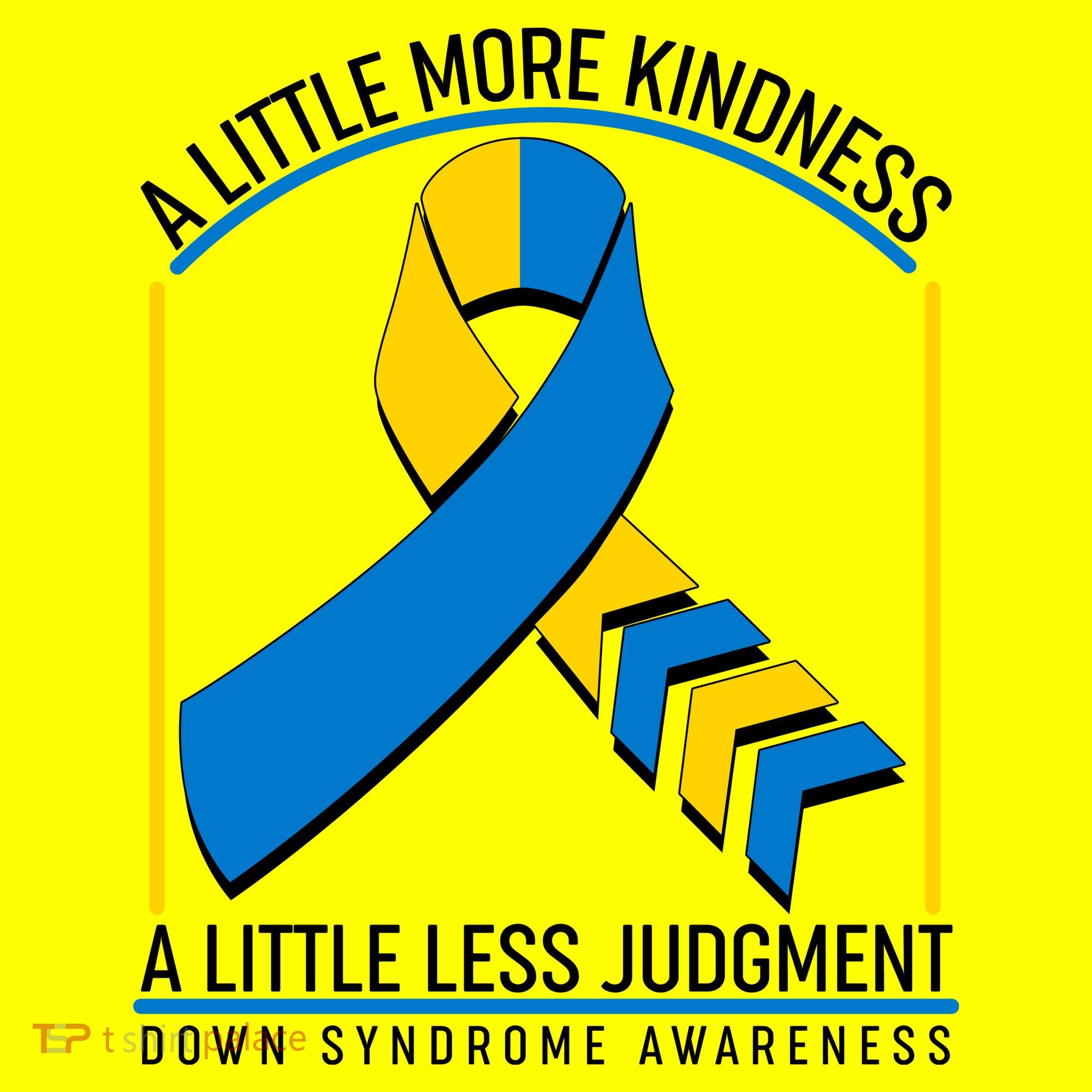 A Little More Kindness A Little Less Judgment Down Syndrome Awareness USA-Made Doggie Bandana