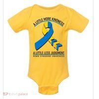 A Little More Kindness A Little Less Judgment Down Syndrome Awareness Baby Bodysuit thumb 0