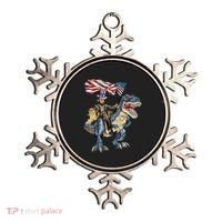 Abe Lincoln Murica T- Rex Funny 4th Of July USA Flag Ornament thumb 0