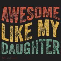 Awesome Like My Daughter Retro Dad Funny Fathers Beanie thumb 2