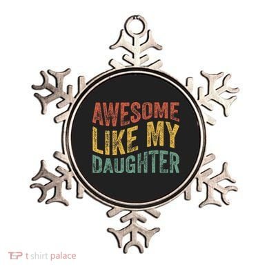 Awesome Like My Daughter Retro Dad Funny Fathers Ornament