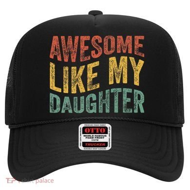 Awesome Like My Daughter Retro Dad Funny Fathers Hat