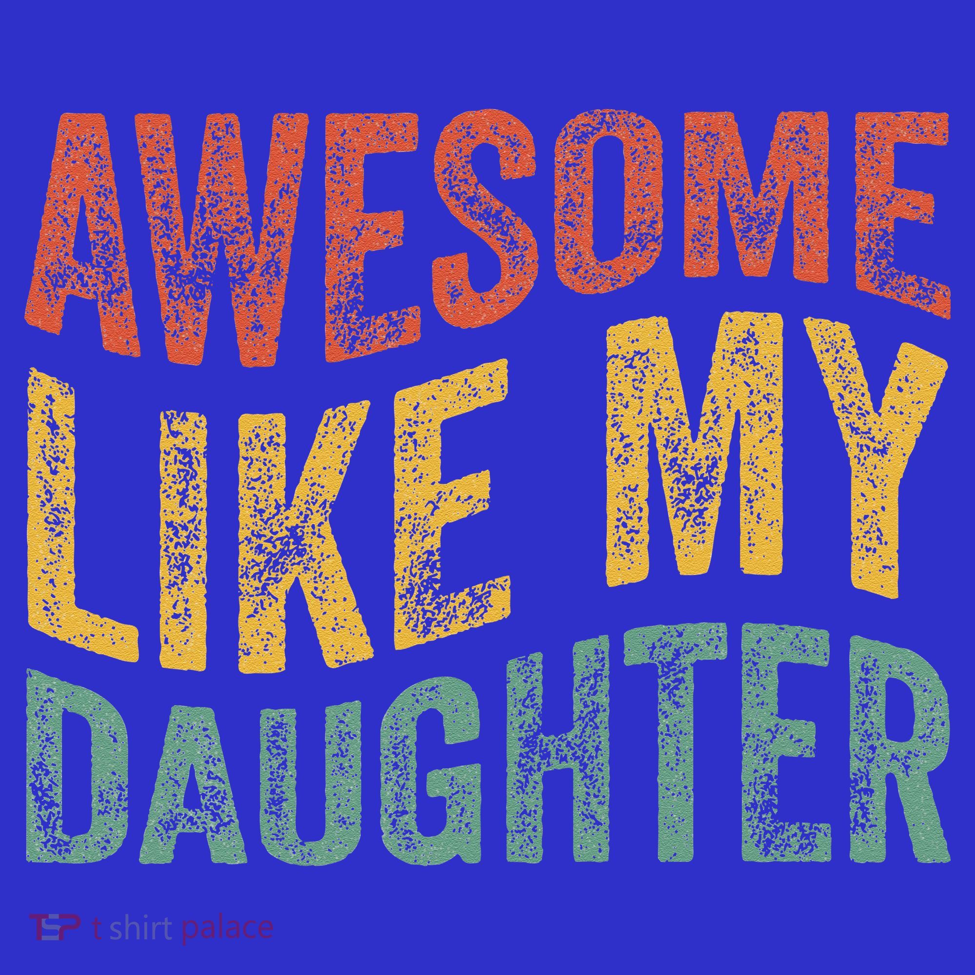 Awesome Like My Daughter Retro Dad Funny Fathers Mousepad