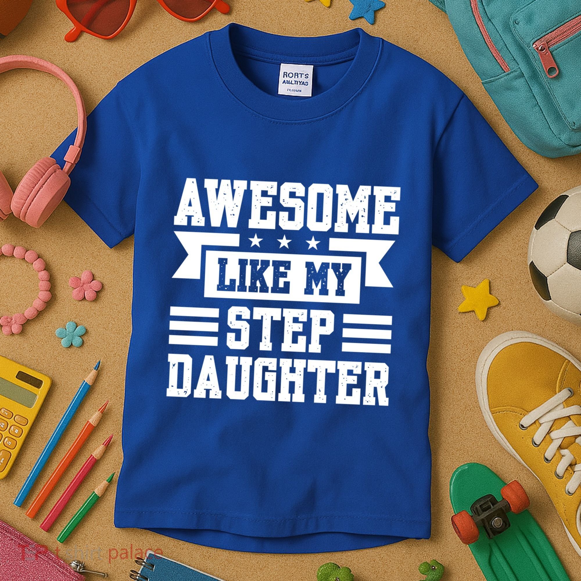 Awesome Like My Stepdaughter Bonus Dad Funny Gift Kids T-Shirt