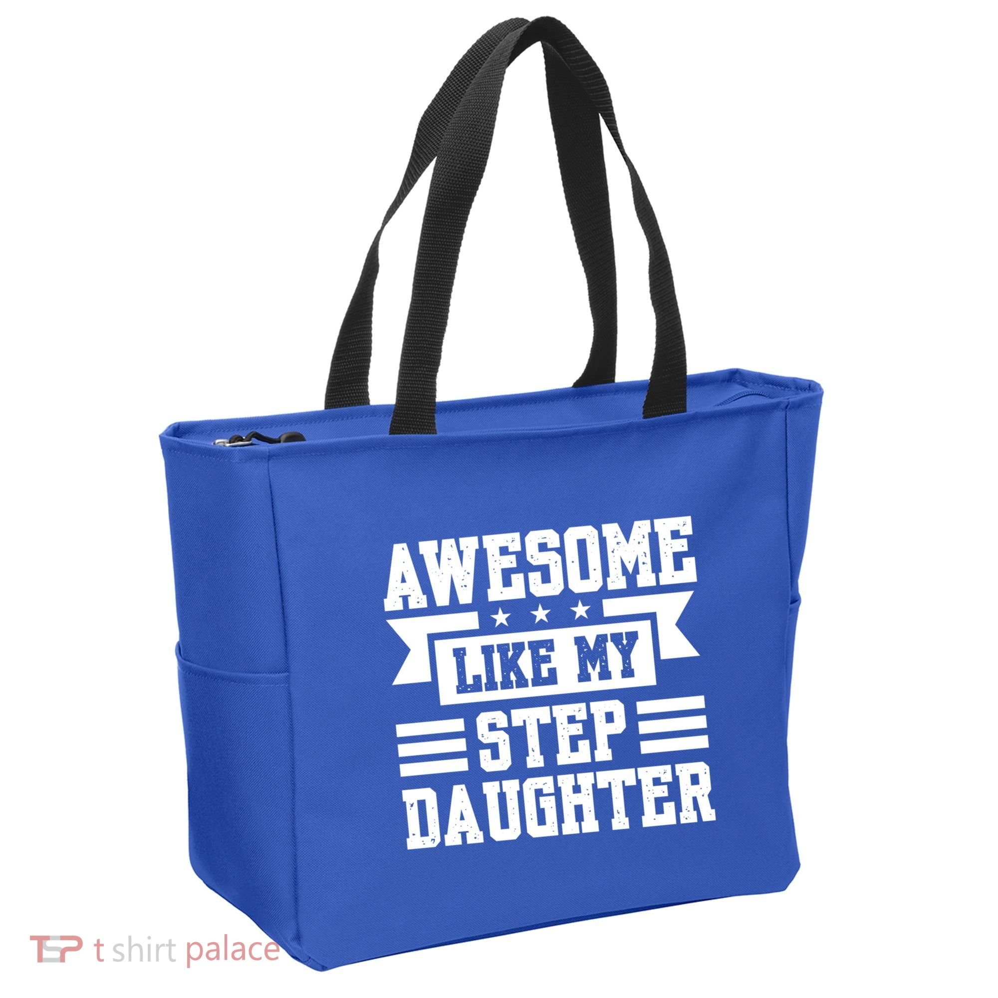 Awesome Like My Stepdaughter Bonus Dad Funny Gift Tote Bag